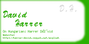 david harrer business card